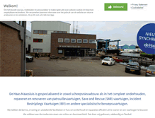 Tablet Screenshot of dehaasmaassluis.nl